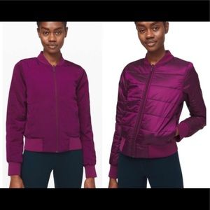 Lululemon Non-Stop Bomber Jacket, Reversible - Size 4